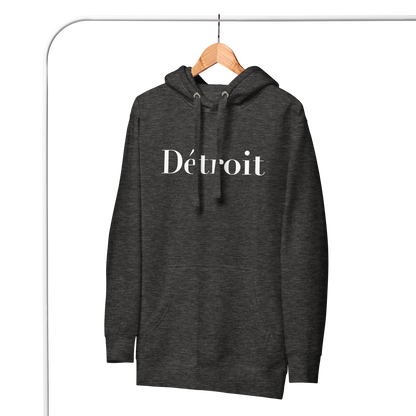 'Détroit' Unisex Premium Hoodie (Didot Font)