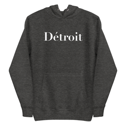 'Détroit' Unisex Premium Hoodie (Didot Font)