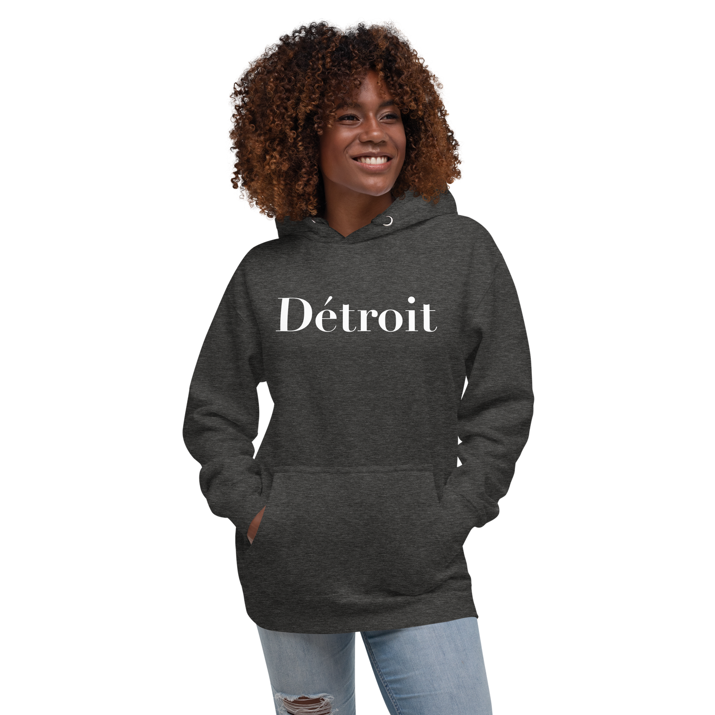 'Détroit' Unisex Premium Hoodie (Didot Font)