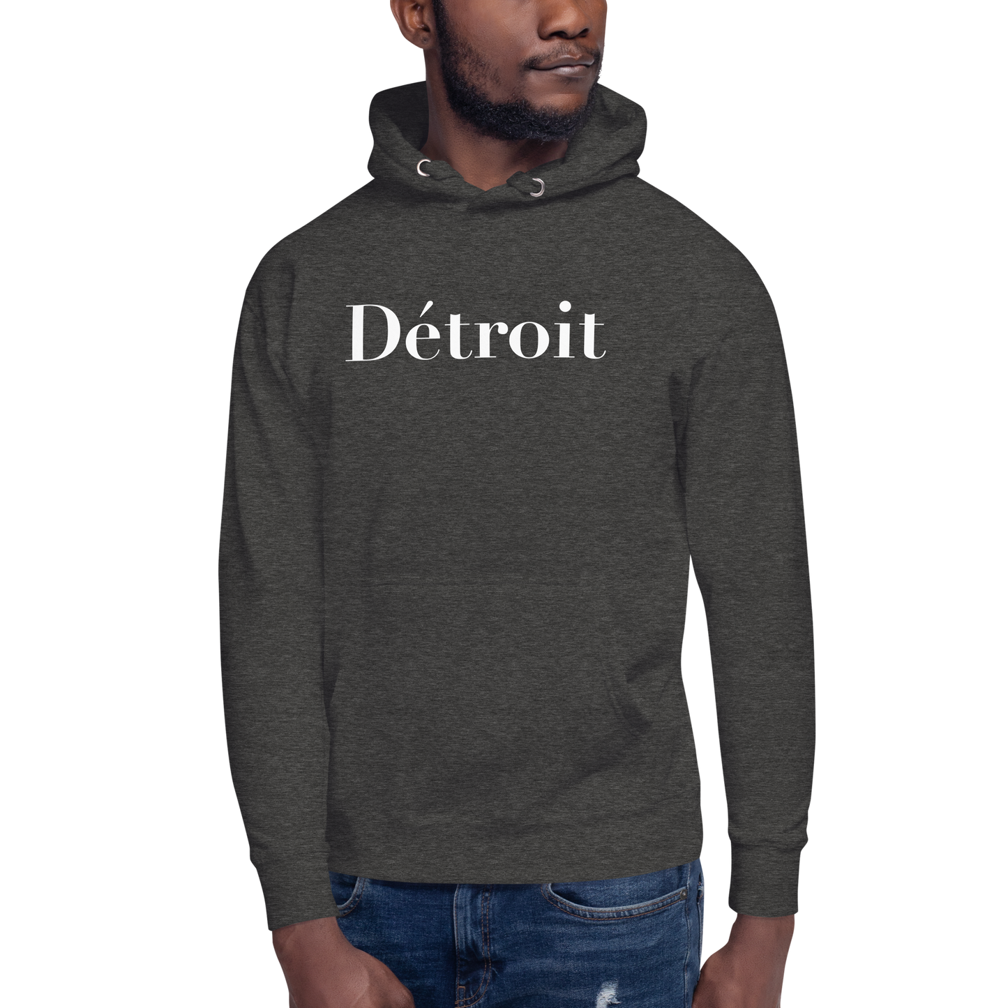 'Détroit' Unisex Premium Hoodie (Didot Font)