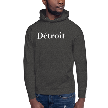 'Détroit' Unisex Premium Hoodie (Didot Font)