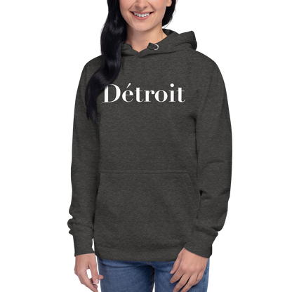 'Détroit' Unisex Premium Hoodie (Didot Font)