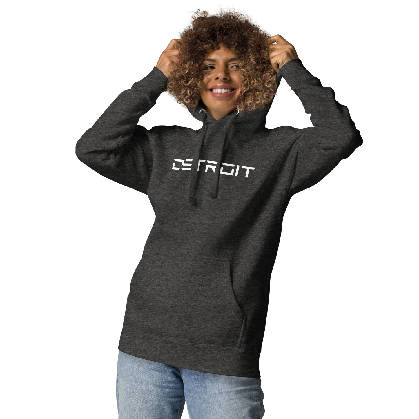 'Detroit' Unisex Premium Hoodie (Electric Font)