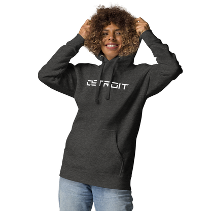 'Detroit' Unisex Premium Hoodie (Electric Font)