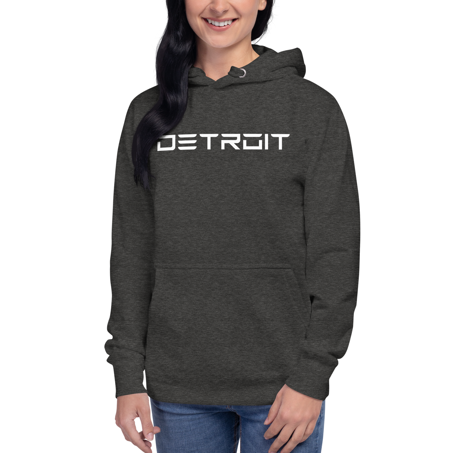 'Detroit' Unisex Premium Hoodie (Electric Font)