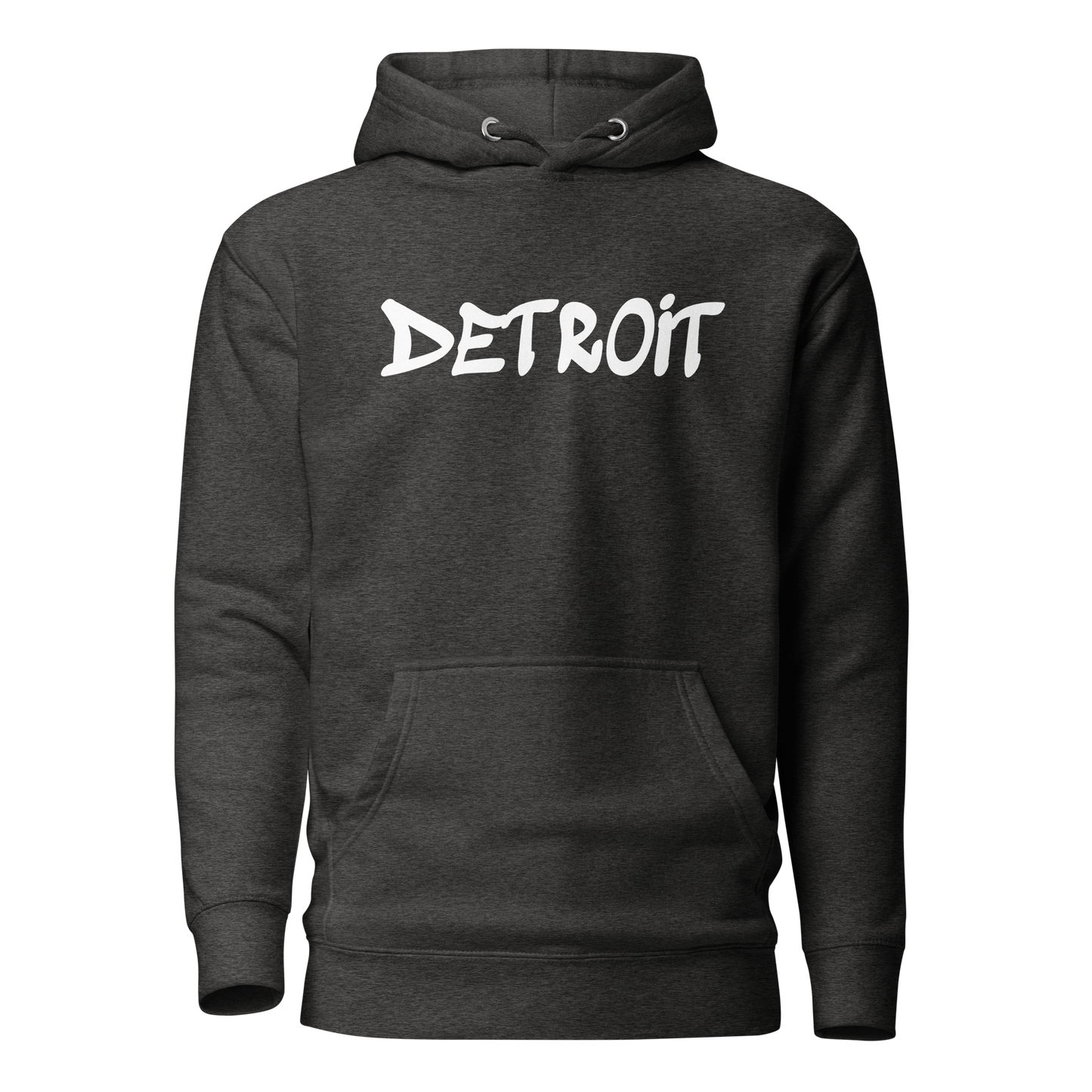 'Detroit' Unisex Premium Hoodie (1980s Hip Hop Font)