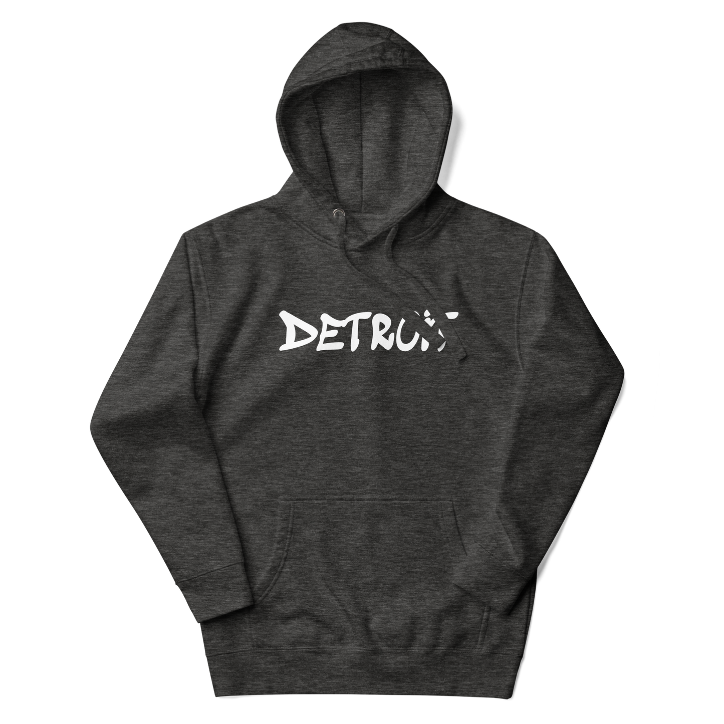 'Detroit' Unisex Premium Hoodie (1980s Hip Hop Font)