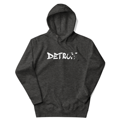 'Detroit' Unisex Premium Hoodie (1980s Hip Hop Font)