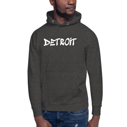 'Detroit' Unisex Premium Hoodie (1980s Hip Hop Font)