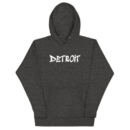 'Detroit' Unisex Premium Hoodie (1980s Hip Hop Font)