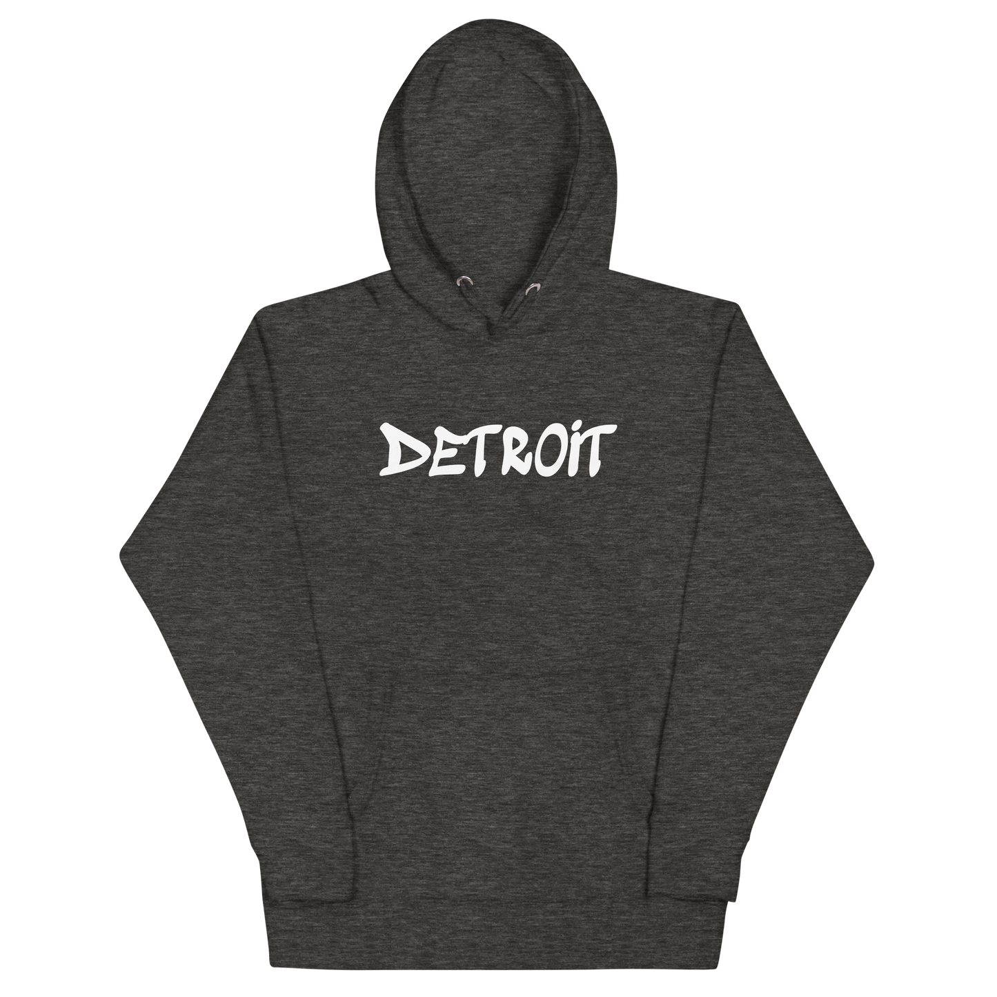 'Detroit' Unisex Premium Hoodie (1980s Hip Hop Font)