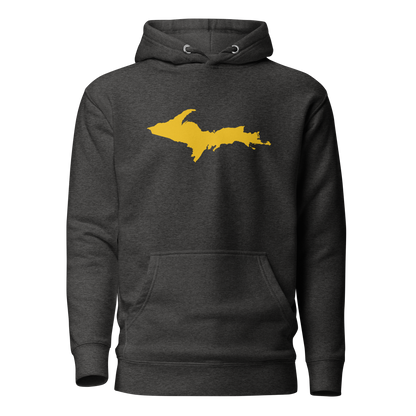 Upper Peninsula Hoodie (w/ Gold UP Outline) | Unisex Premium