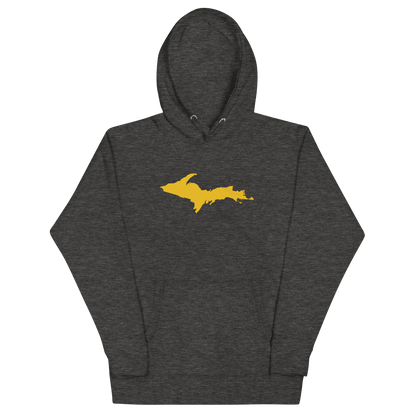 Upper Peninsula Hoodie (w/ Gold UP Outline) | Unisex Premium