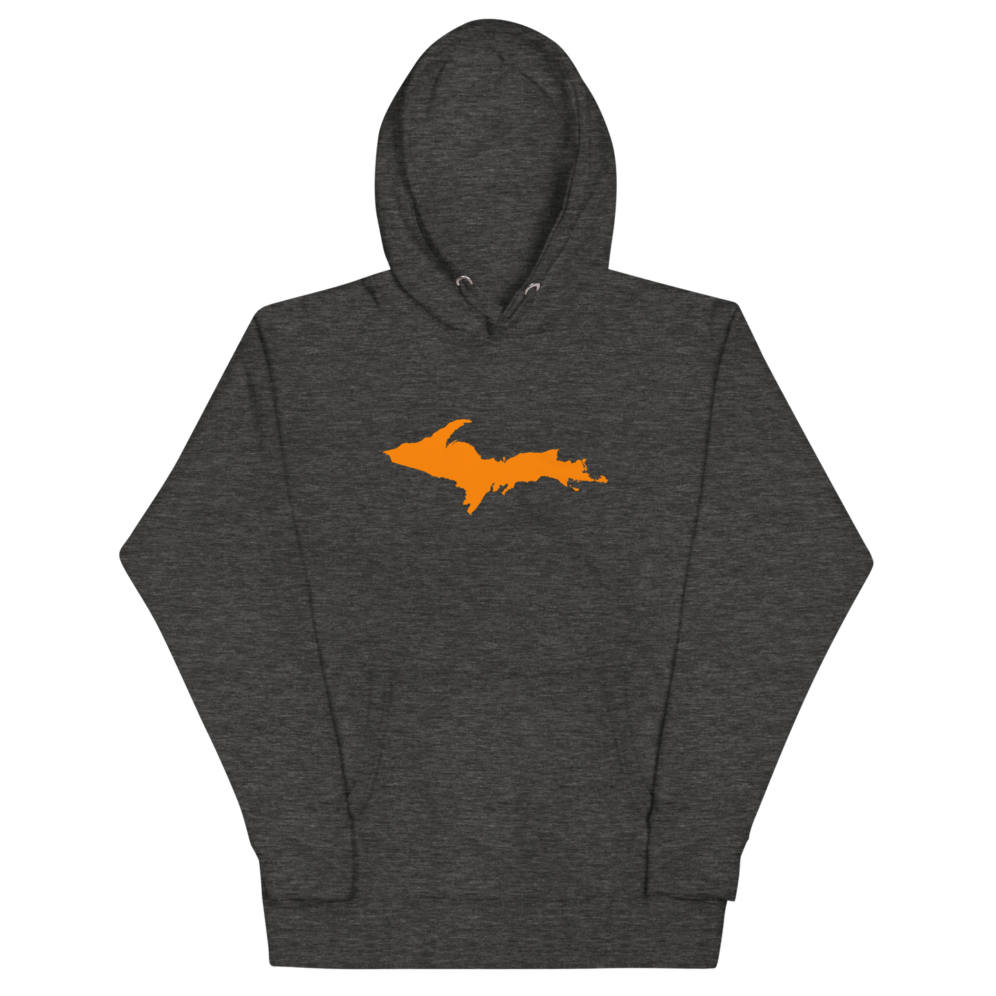 Michigan Upper Peninsula Hoodie (w/ Orange UP Outline) | Unisex Premium