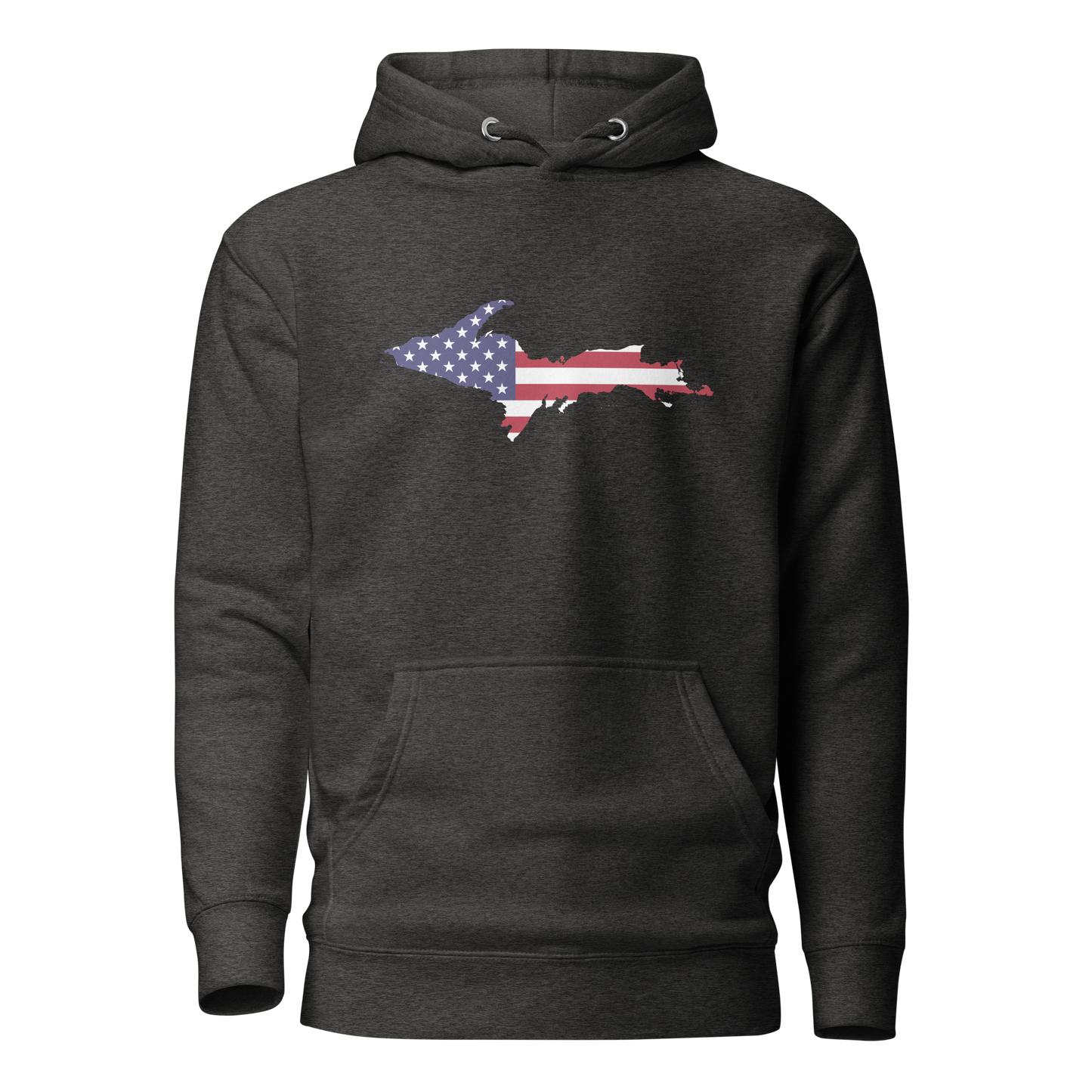 Michigan Upper Peninsula Hoodie (w/ UP USA Flag Outline) | Unisex Premium