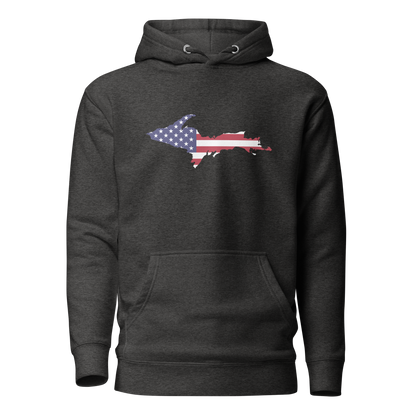 Michigan Upper Peninsula Hoodie (w/ UP USA Flag Outline) | Unisex Premium