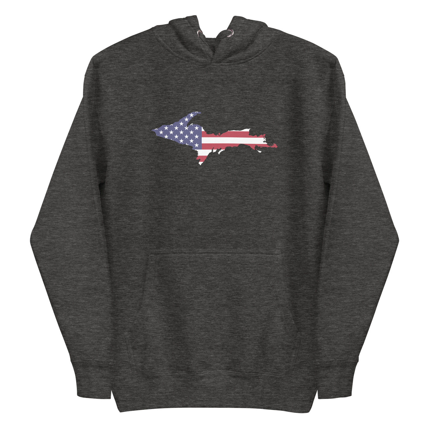 Michigan Upper Peninsula Hoodie (w/ UP USA Flag Outline) | Unisex Premium