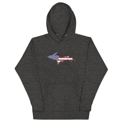 Michigan Upper Peninsula Hoodie (w/ UP USA Flag Outline) | Unisex Premium