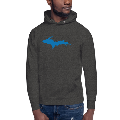 Michigan Upper Peninsula Hoodie (w/ Azure UP Outline) | Unisex Premium