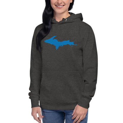 Michigan Upper Peninsula Hoodie (w/ Azure UP Outline) | Unisex Premium