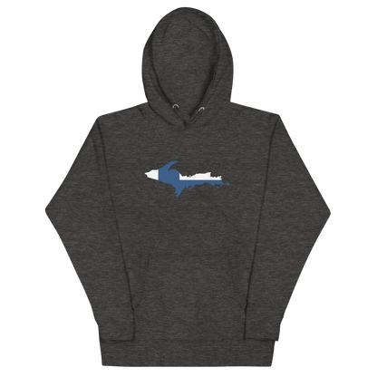 Michigan Upper Peninsula Hoodie (w/ UP Finland Flag Outline) | Unisex Premium