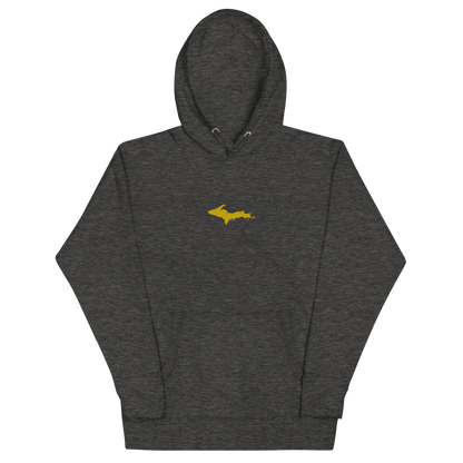 Michigan Upper Peninsula Hoodie (w/ Embroidered Gold UP Outline) | Unisex Premium