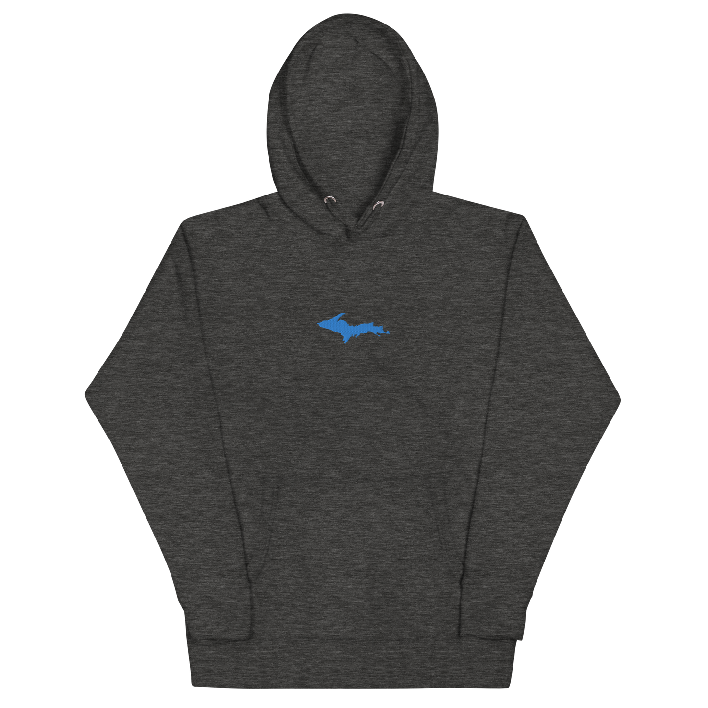 Michigan Upper Peninsula Hoodie (w/ Embroidered Azure UP Outline) | Unisex Premium