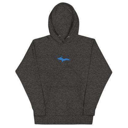 Michigan Upper Peninsula Hoodie (w/ Embroidered Azure UP Outline) | Unisex Premium