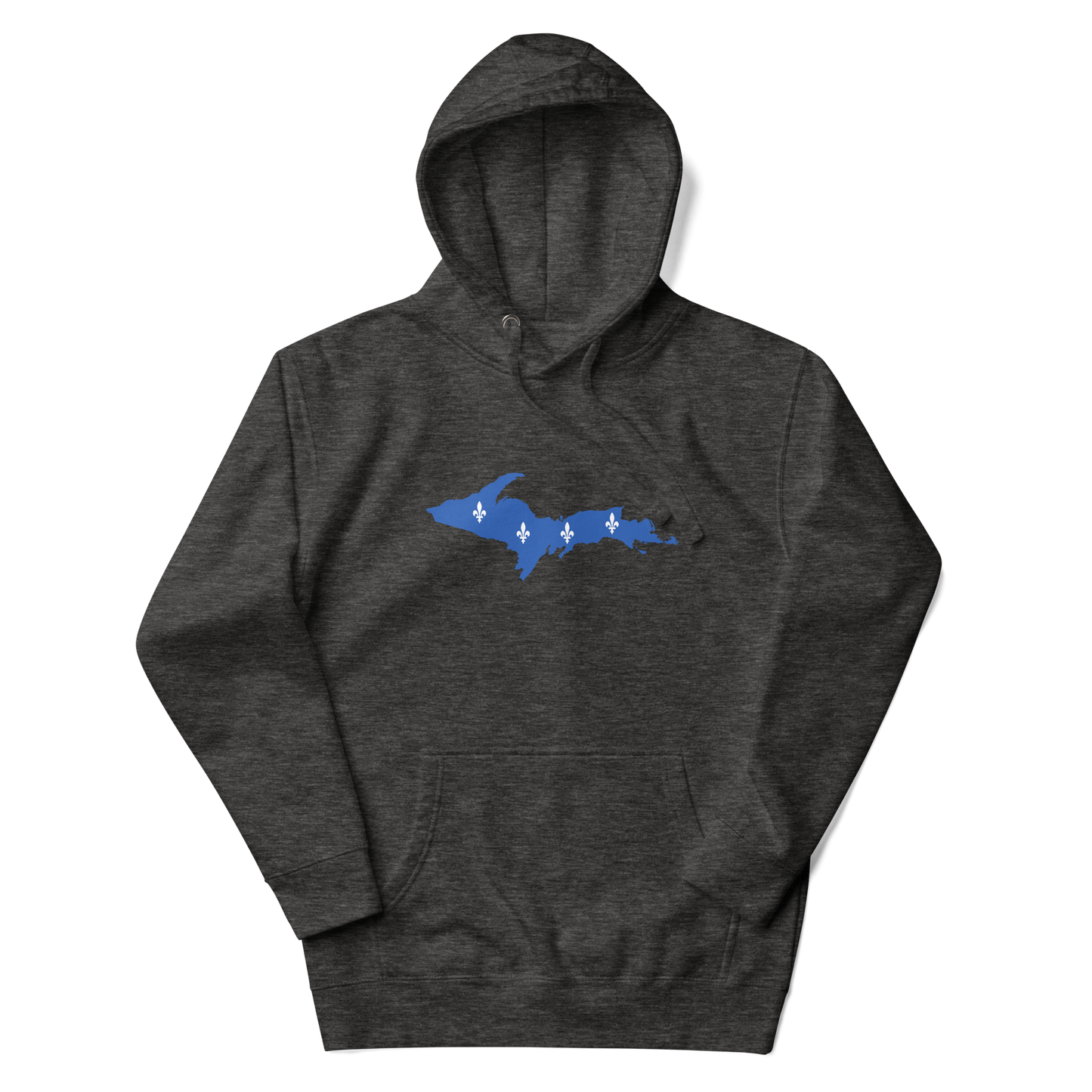 Michigan Upper Peninsula Hoodie (w/ UP Quebec Flag Outline) | Unisex Premium