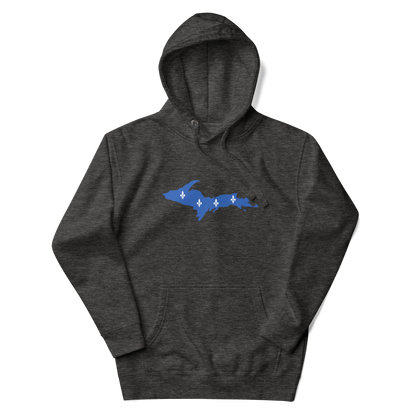 Michigan Upper Peninsula Hoodie (w/ UP Quebec Flag Outline) | Unisex Premium