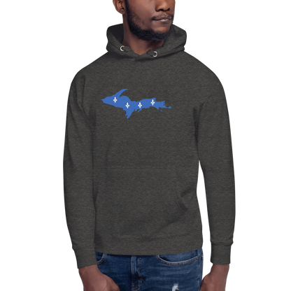 Michigan Upper Peninsula Hoodie (w/ UP Quebec Flag Outline) | Unisex Premium