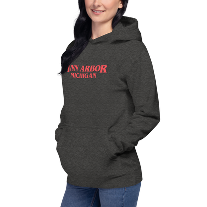 'Ann Arbor Michigan' Unisex Premium Hoodie (1980s Drama Parody)