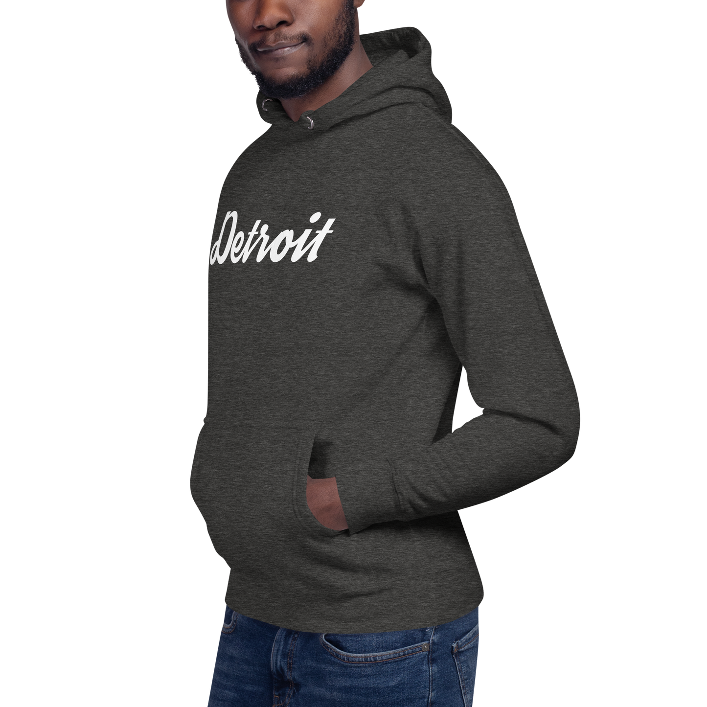 'Detroit' Unisex Premium Hoodie (Script Font)