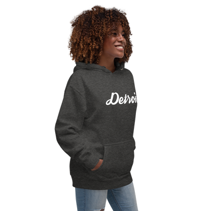 'Detroit' Unisex Premium Hoodie (Script Font)