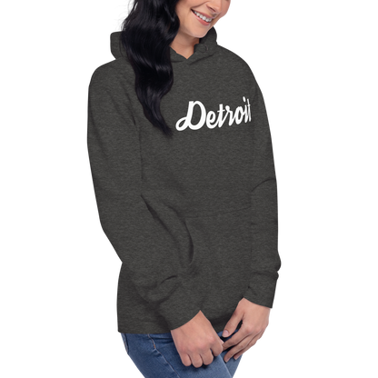 'Detroit' Unisex Premium Hoodie (Script Font)