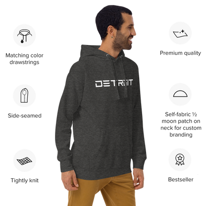 'Detroit' Unisex Premium Hoodie (Electric Font)