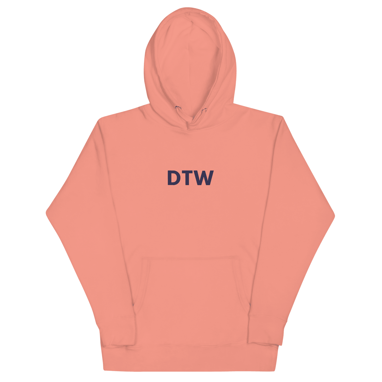 Detroit 'DTW' Premium Hoodie |  Unisex Embroidered - Circumspice Michigan