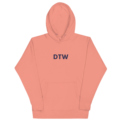 Detroit 'DTW' Premium Hoodie |  Unisex Embroidered - Circumspice Michigan