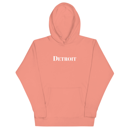 'Detroit' Hoodie (Didone Font) | Unisex Premium - Circumspice Michigan