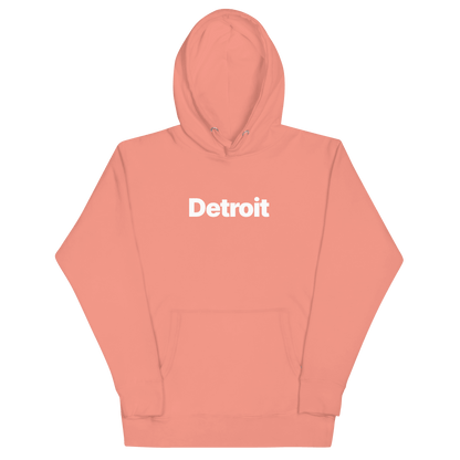 'Detroit' Hoodie (Swiss Sans Font) | Unisex Premium - Circumspice Michigan