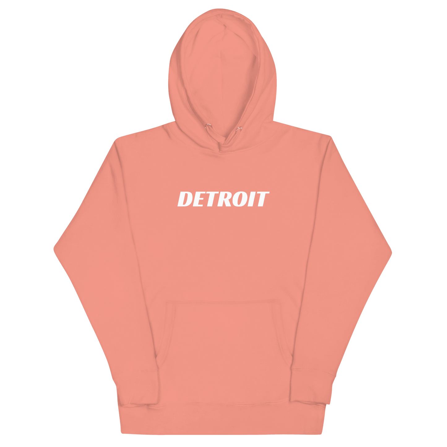 'Detroit' Hoodie (Racing Font) | Unisex Premium - Circumspice Michigan