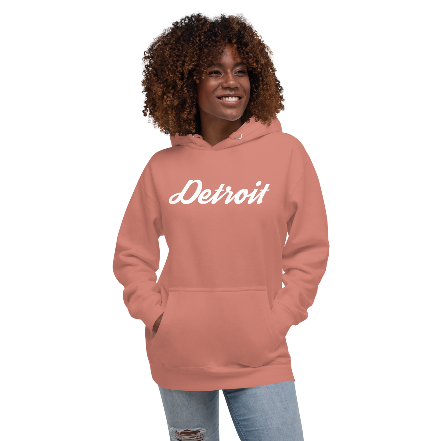 'Detroit' Unisex Premium Hoodie (Script Font)