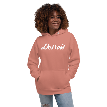 'Detroit' Unisex Premium Hoodie (Script Font)