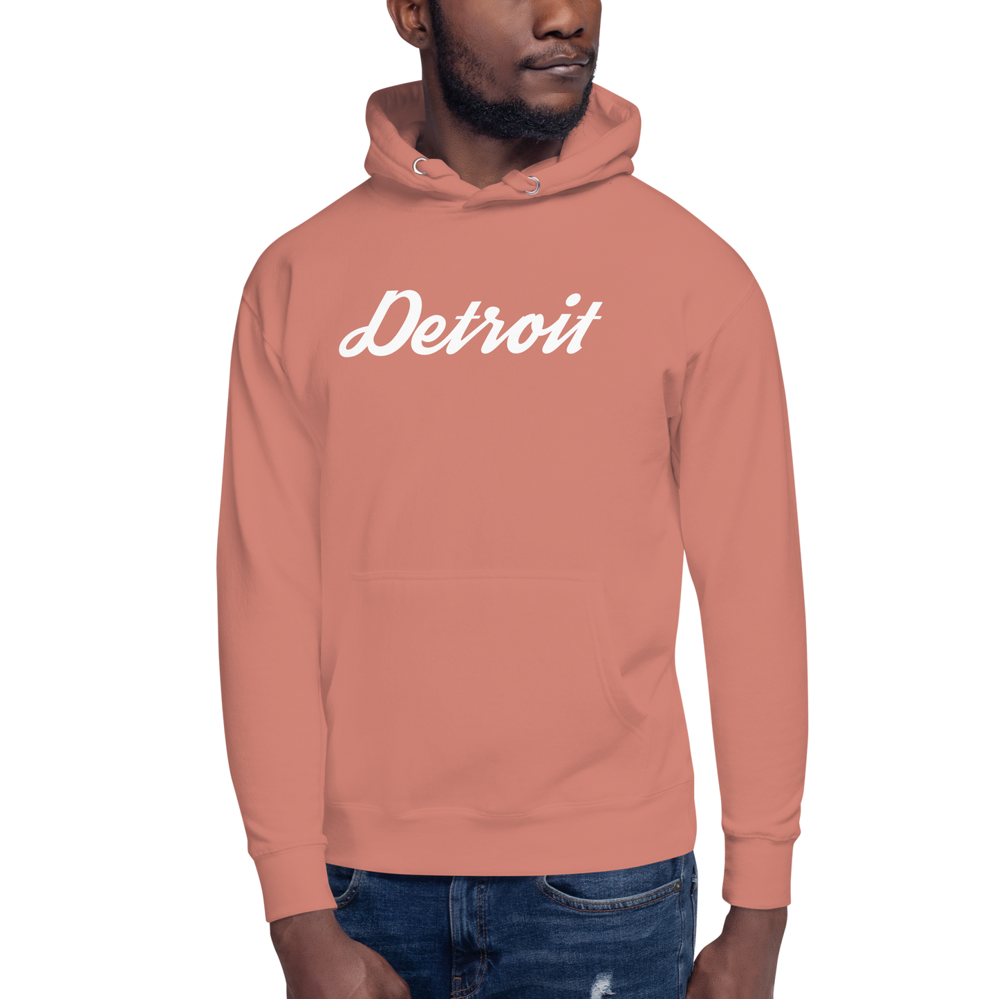 'Detroit' Unisex Premium Hoodie (Script Font)