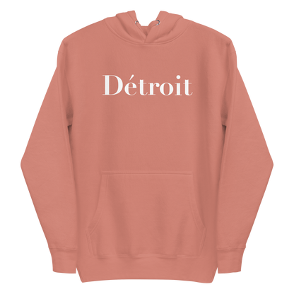 'Détroit' Unisex Premium Hoodie (Didot Font)