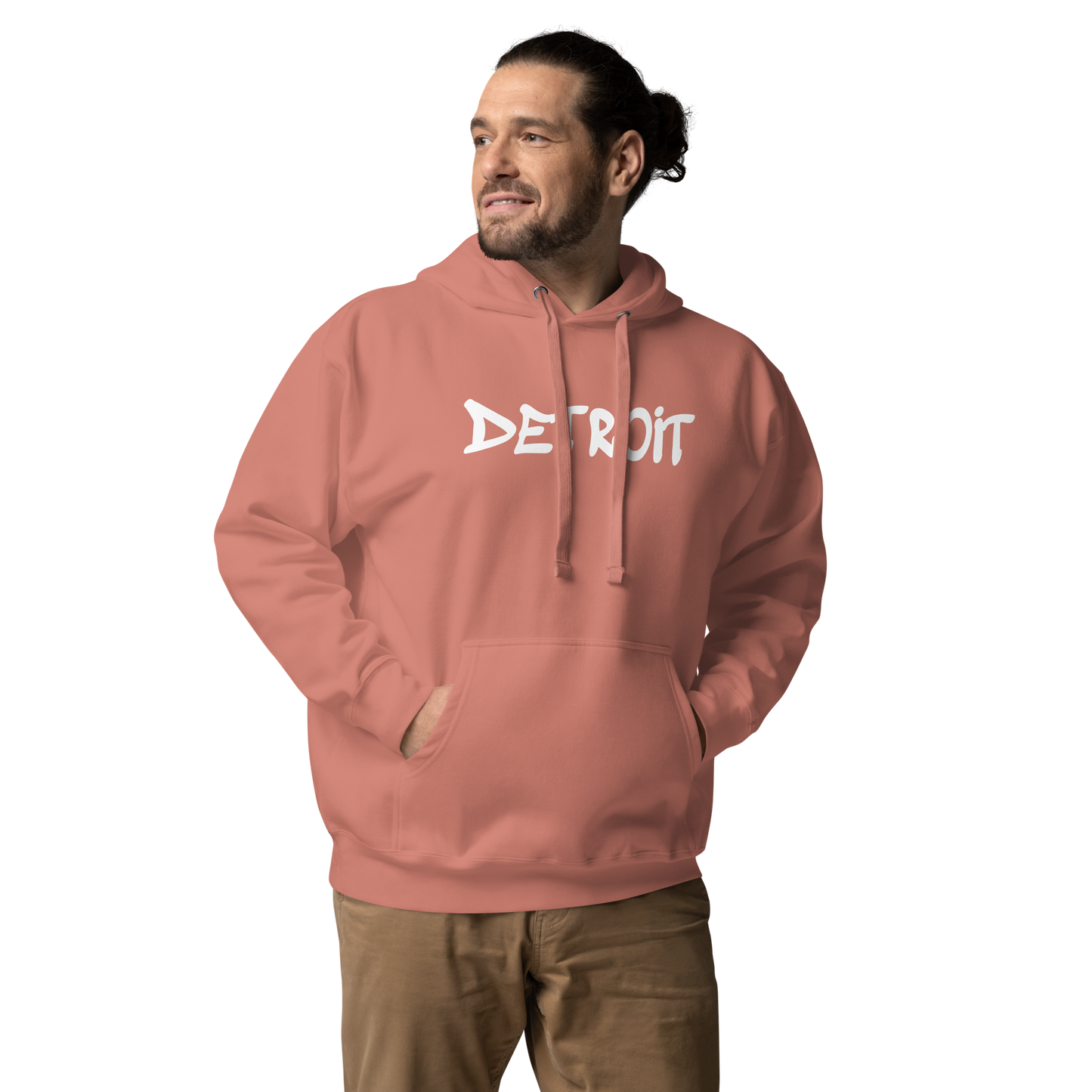 'Detroit' Unisex Premium Hoodie (1980s Hip Hop Font)