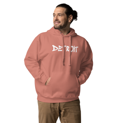 'Detroit' Unisex Premium Hoodie (1980s Hip Hop Font)