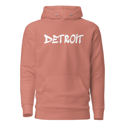 'Detroit' Unisex Premium Hoodie (1980s Hip Hop Font)