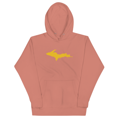 Upper Peninsula Hoodie (w/ Gold UP Outline) | Unisex Premium