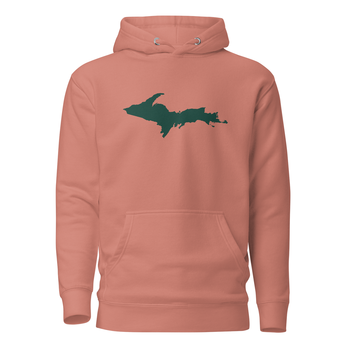 Michigan Upper Peninsula Hoodie (w/ Green UP Outline) | Unisex Premium